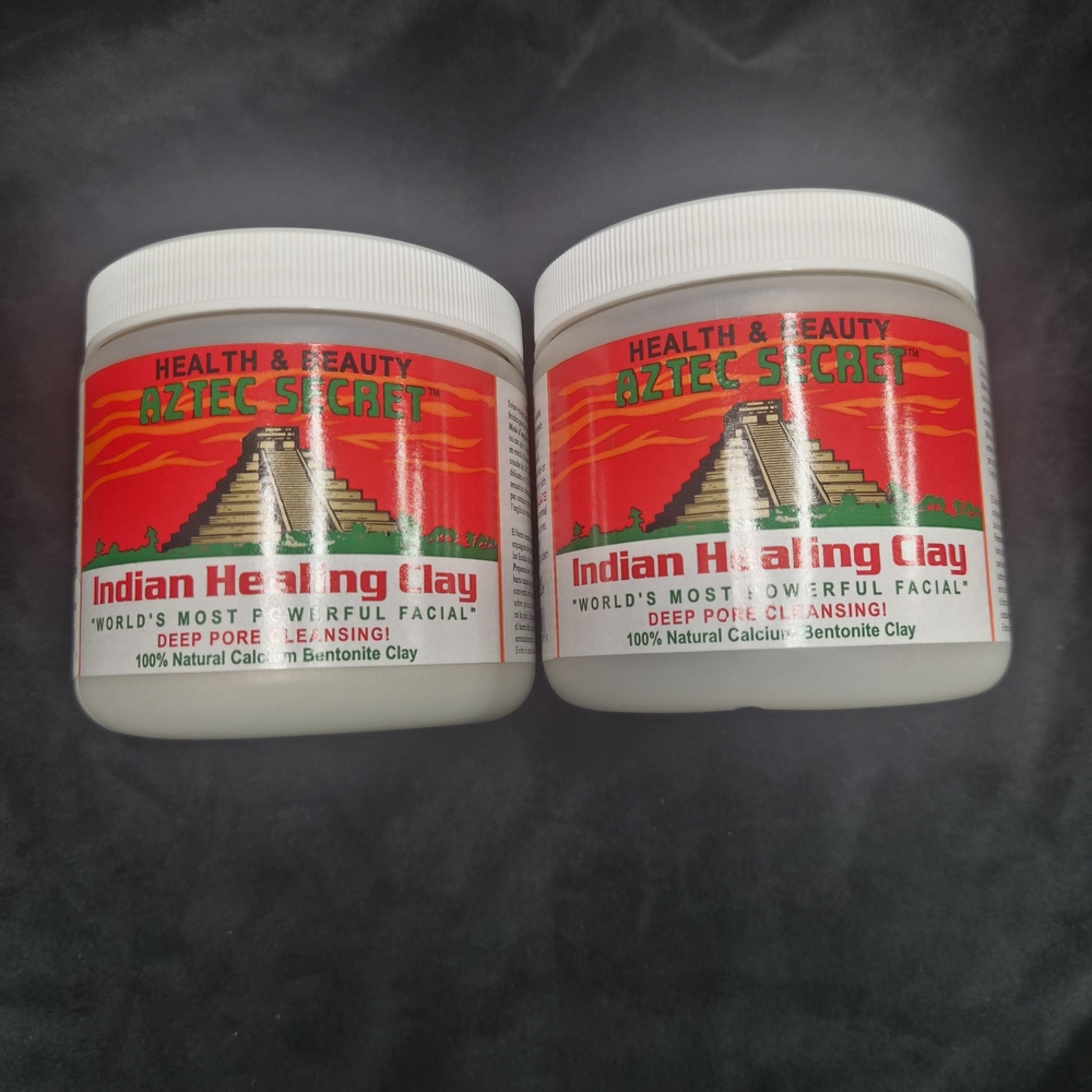 Aztec Secret Indian Healing Clay - White Jar (Dual Pack)